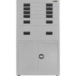 4x 3" + 1x 6" + 1x 12" Drawers / 2x 20" Bottom Doors