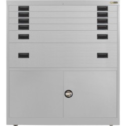 4x 3" + 1x 6" + 1x 12" Drawers / 2x 20" Bottom Doors