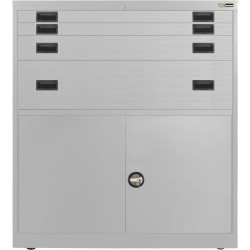 2x 3" + 1x 6" + 1x 12" Drawers / 2x 26" Bottom Doors
