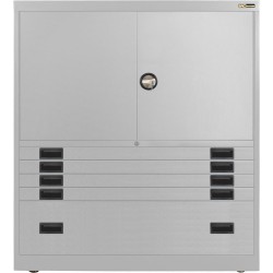 4x 3" + 1x 12" Drawers / 2x 26" Top Doors