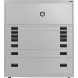 4x 3" + 2x 6" + 1x 12" Drawers / 2x 15" Top Doors