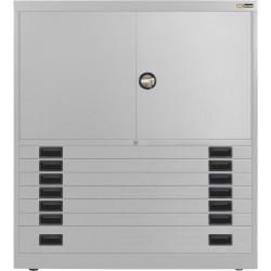 6x 3" + 1x 6" Drawers / 2x 26" Top Doors
