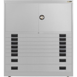 6x 3" + 2x 6" Drawers / 2x 20" Top Doors