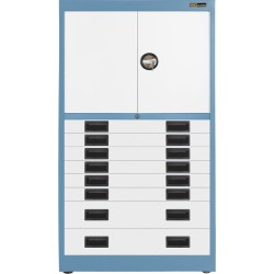 6x 3" + 2x 6" Drawers / 2x 20" Top Doors