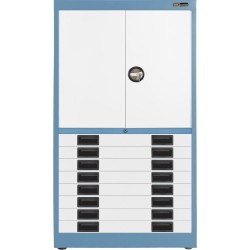 8x 3" Drawers / 2x 26" Top Doors