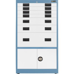 4x 3" + 2x 6" + 1x 12" Drawers / 2x 15" Bottom Doors