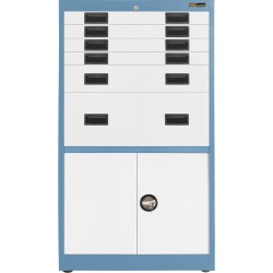 4x 3" + 1x 6" + 1x 12" Drawers / 2x 20" Bottom Doors
