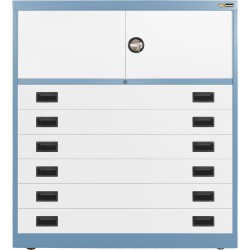 6x 6" Drawers / 2x 15" Top Doors