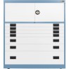 4x 3" + 2x 6" + 1x 12" Drawers / 2x 15" Top Doors