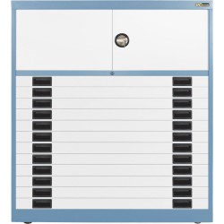 12x 3" Drawers / 2x 15" Top Doors