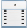 2x 3" + 3x 6" + 1x 12" Drawers / 2x 15" Top Doors