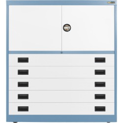 5x 6" Drawers / 2x 20" Top Doors