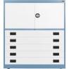 5x 6" Drawers / 2x 20" Top Doors