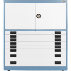 6x 3" + 2x 6" Drawers / 2x 20" Top Doors