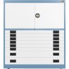 6x 3" + 2x 6" Drawers / 2x 20" Top Doors