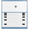 2x 3" + 2x 6" + 1x 12" Drawers / 2x 20" Top Doors