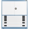 4x 3" + 2x 6" Drawers / 2x 26" Top Doors