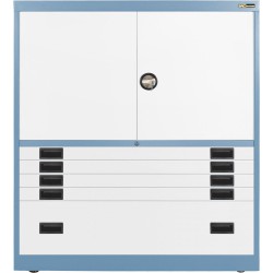 4x 3" + 1x 12" Drawers / 2x 26" Top Doors
