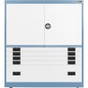 4x 3" + 1x 12" Drawers / 2x 26" Top Doors