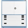 2x 3" + 1x 6" + 1x 12" Drawers / 2x 26" Top Doors