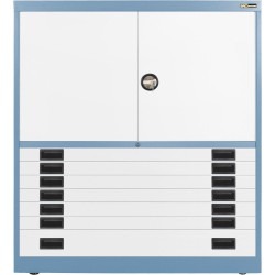 6x 3" + 1x 6" Drawers / 2x 26" Top Doors