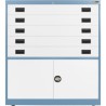 5x 6" Drawers / 2x 20" Bottom Doors