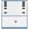 4x 3" + 1x 6" + 1x 12" Drawers / 2x 20" Bottom Doors