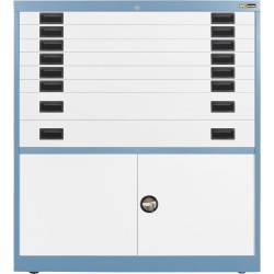 6x 3" + 2x 6" Drawers / 2x 20" Bottom Doors