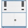 4x 3" + 1x 12" Drawers / 2x 26" Bottom Doors