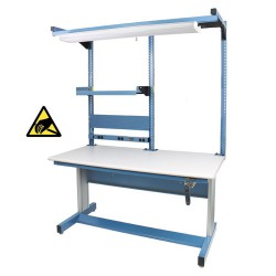 IAC Hand Crank Height Adjustable Workbench 30”D x 60”W (930 Series with MTS-I)