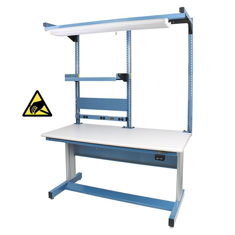 IAC Hand Crank Height Adjustable Workbench 30”D x 60”W (940 Series with MTS-I)