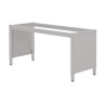 LAB TABLE FRAME - ADJUSTABLE or FIXED 30-36" (H) X 24-36" (W) X 48-96" (L) - w/End Panels