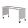 MOBILE LAB TABLE FRAME - ADJUSTABLE 30-36" (H) X 24-36" (W) X 48-96" (L) w/End Panels