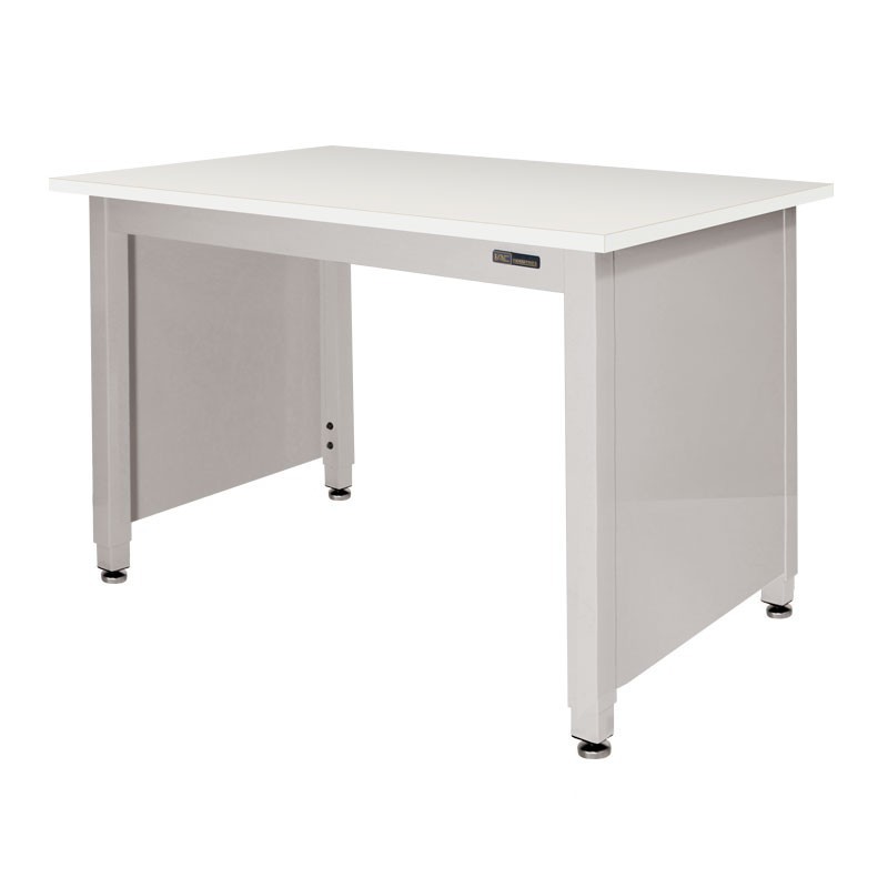 LAB TABLE - ADJUSTABLE or FIXED 30-36" (H) X 24-36" (W) X 48-96" (L) - LAM Top w/End Panels