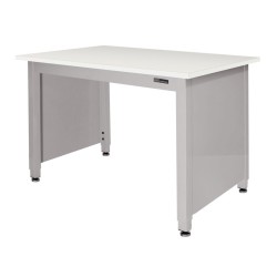 LAB TABLE - ADJUSTABLE or FIXED 30-36" (H) X 24-36" (W) X 48-96" (L) - LAM Top w/End Panels