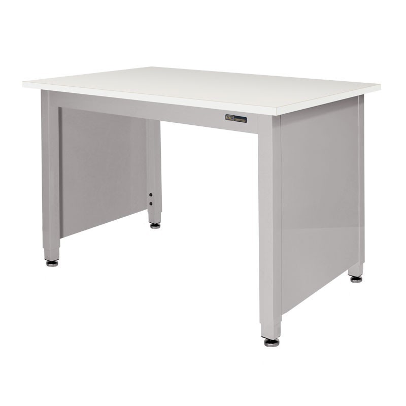 LAB TABLE - ADJUSTABLE or FIXED 30-36" (H) X 24-36" (W) X 48-96" (L) - LAM Top w/End Panels