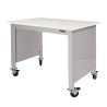 MOBILE LAB TABLE - ADJUSTABLE 30-36" (H) X 24-36" (W) X 48-96" (L) - LAM Top - w/End Panels