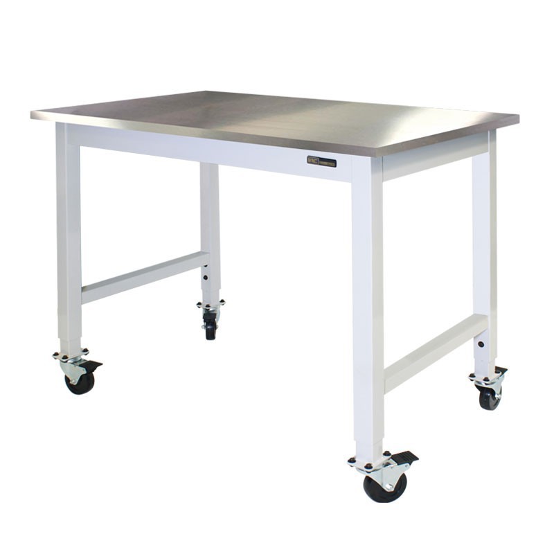 Mobile / Rolling Lab Table - Stainless Steel Top