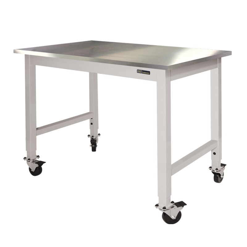 Mobile / Rolling Lab Table - Stainless Steel Top