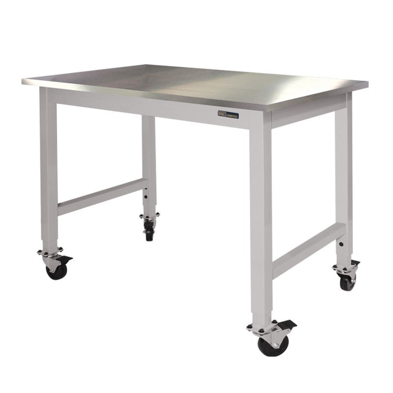 Mobile / Rolling Lab Table - Stainless Steel Top