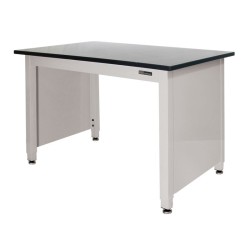 TRESPA LAB TABLE - ADJUSTABLE or FIXED 30-36" (H) x 24-36" (W) X 48-96" (L) w/End Panels