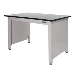 TRESPA LAB TABLE - ADJUSTABLE or FIXED 30-36" (H) x 24-36" (W) X 48-96" (L) w/End Panels