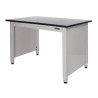 TRESPA LAB TABLE - ADJUSTABLE or FIXED 30-36" (H) x 24-36" (W) X 48-96" (L) w/End Panels
