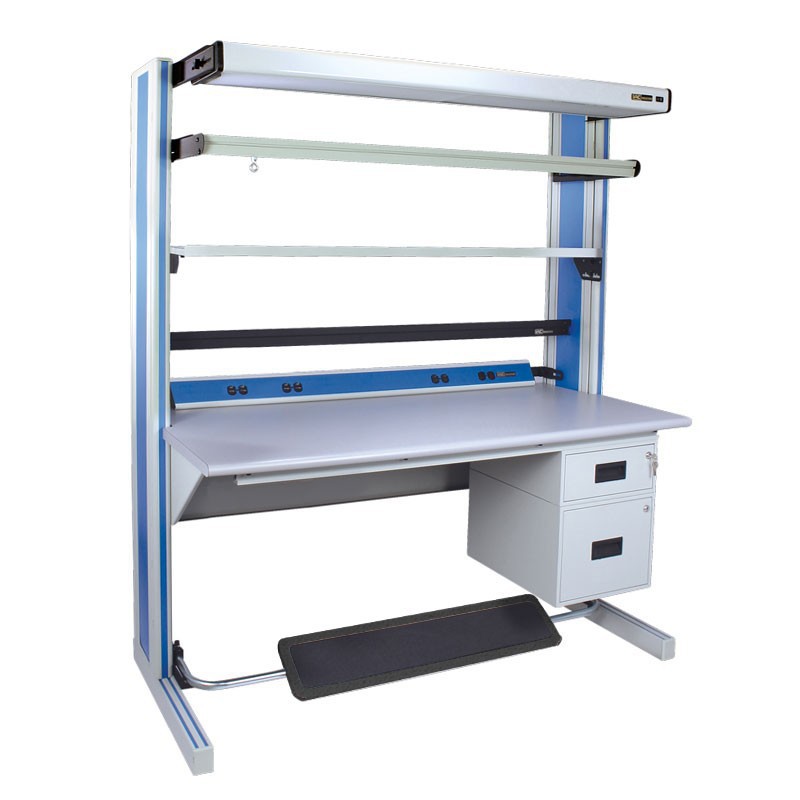IAC D4 Modular Workstation Bundle 5 - 30"D x 60-72"L x 72"H