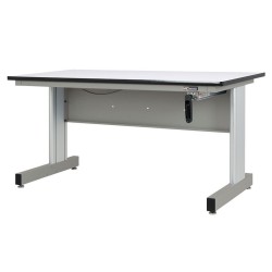 Hand Crank Height Adjustable Industrial Workbench – 30”D x 60”W