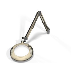 7.5" Round Green-Lite® LED Magnifiers with Table Edge Clamp