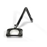 7 x 5.25" Rectangular Green-Lite® LED Magnifiers with Table Edge Clamp