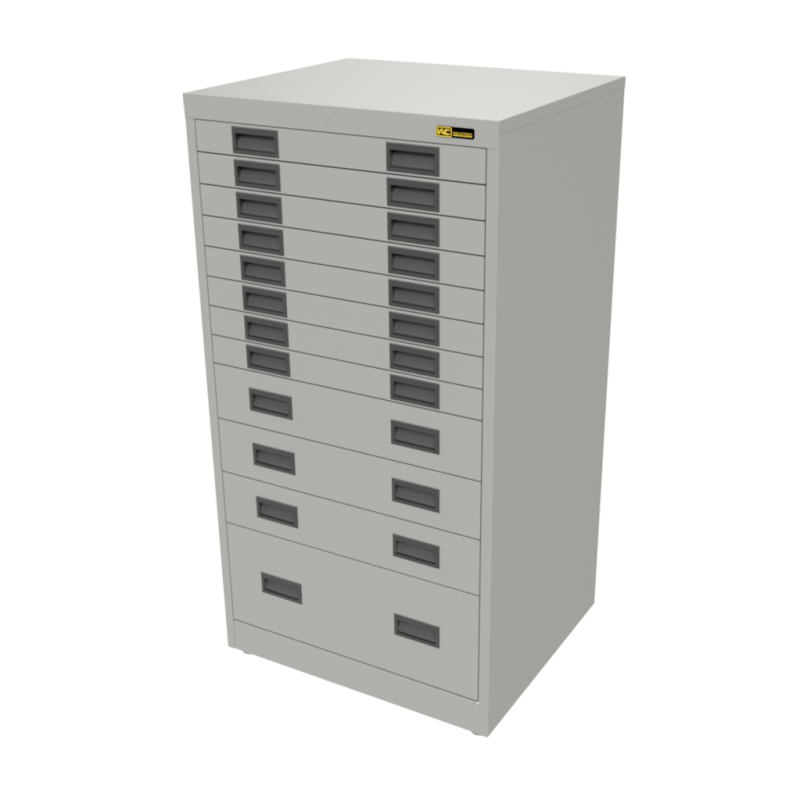 8x 3" + 3x 6" + 1x 12" Drawers