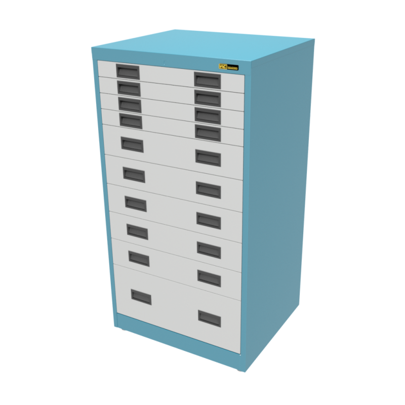 4x 3" + 5x 6" + 1x 12" Drawers
