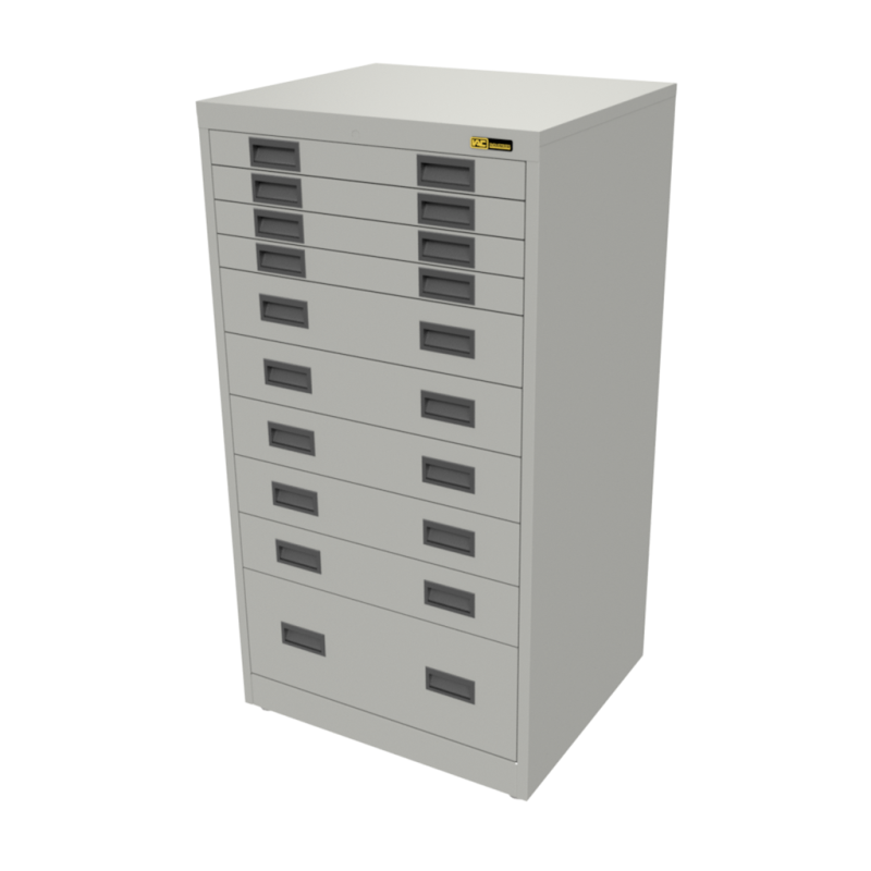 4x 3" + 5x 6" + 1x 12" Drawers